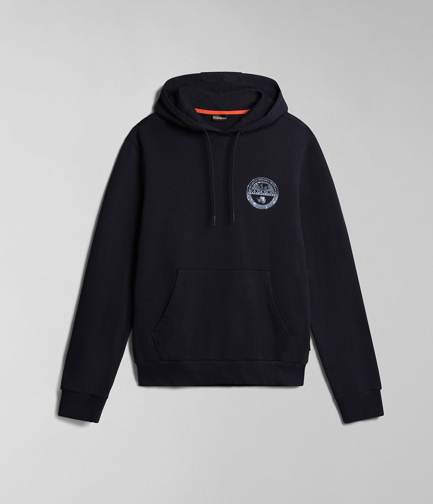Hanorac cu Gluga Barbati Napapijri Bollo Summer Hoodie Albastri Inchis | AGV012754