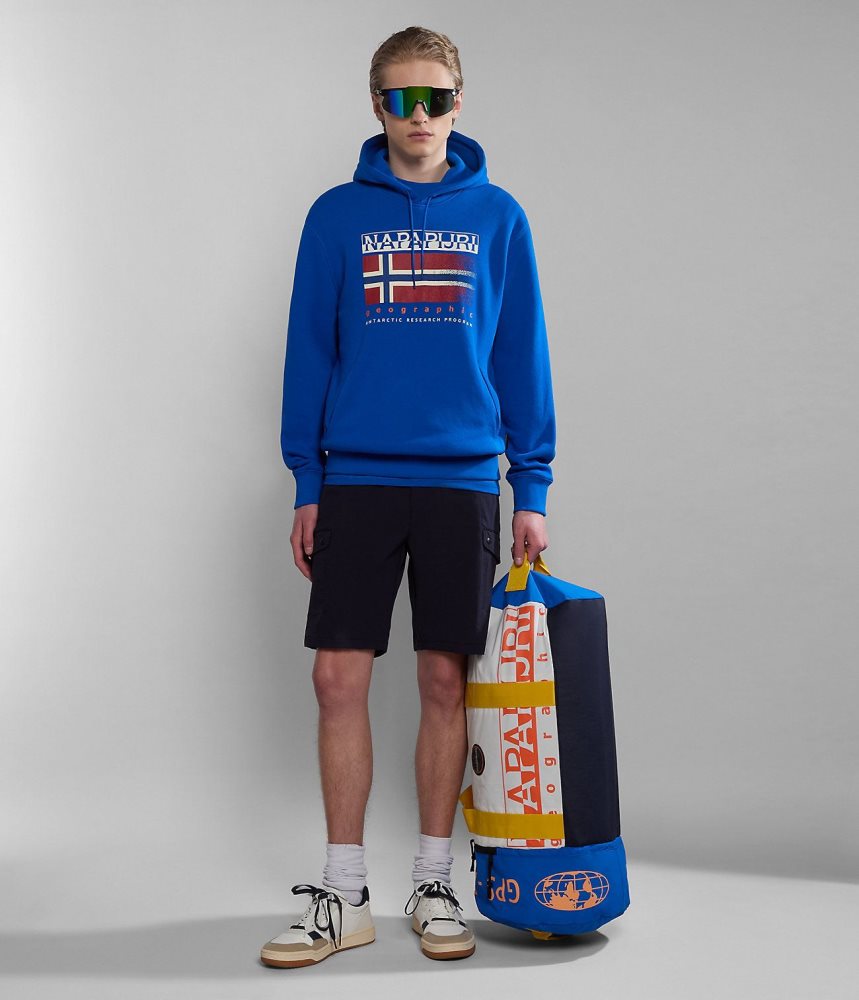 Hanorac cu Gluga Barbati Napapijri Kreis Hoodie Albastri | VYL964718