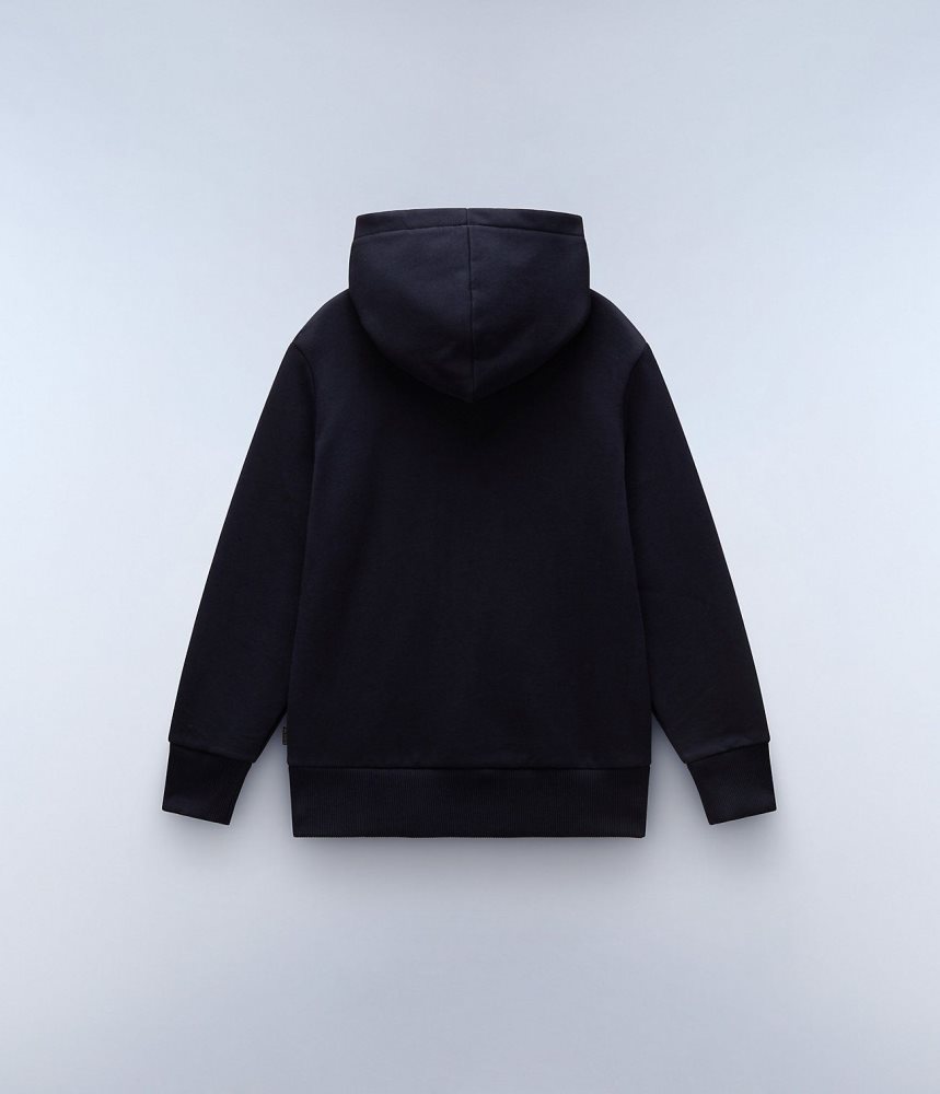 Hanorac cu Gluga Copii Napapijri Chamois Full-Zip Hoodie (4-16 YEARS) Albastri Inchis | RXF197324