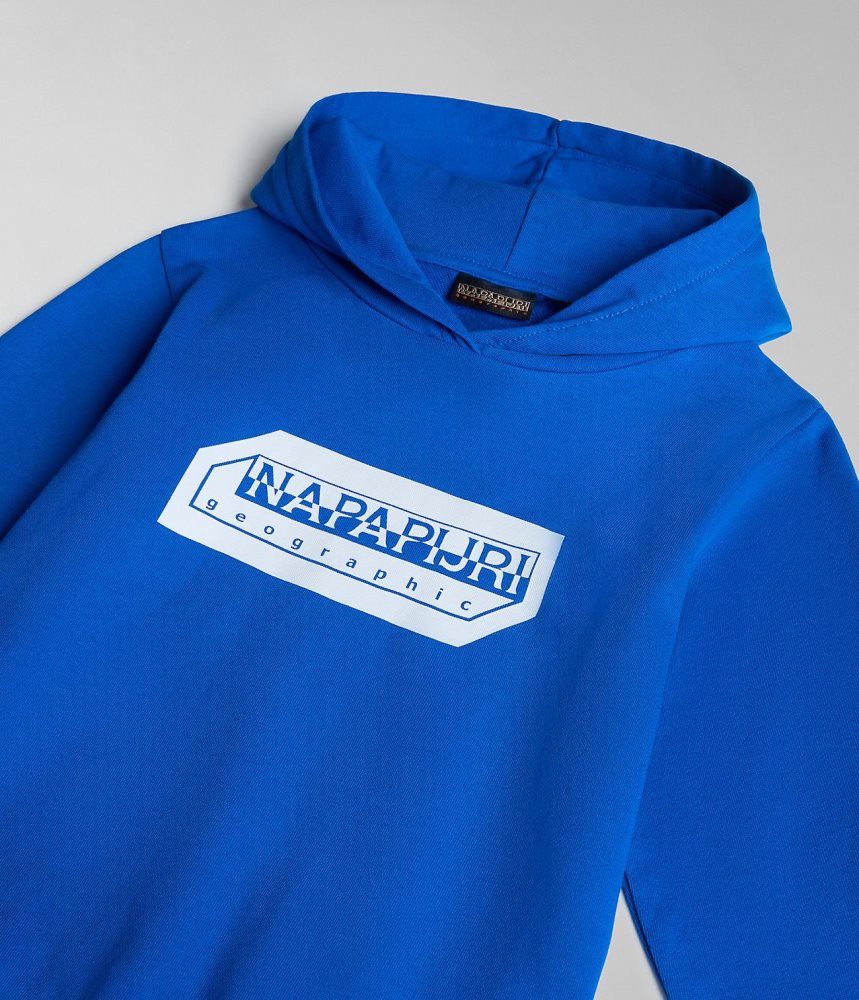 Hanorac cu Gluga Copii Napapijri Kitik Hoodie (4-16 YEARS) Albastri | YRM625109