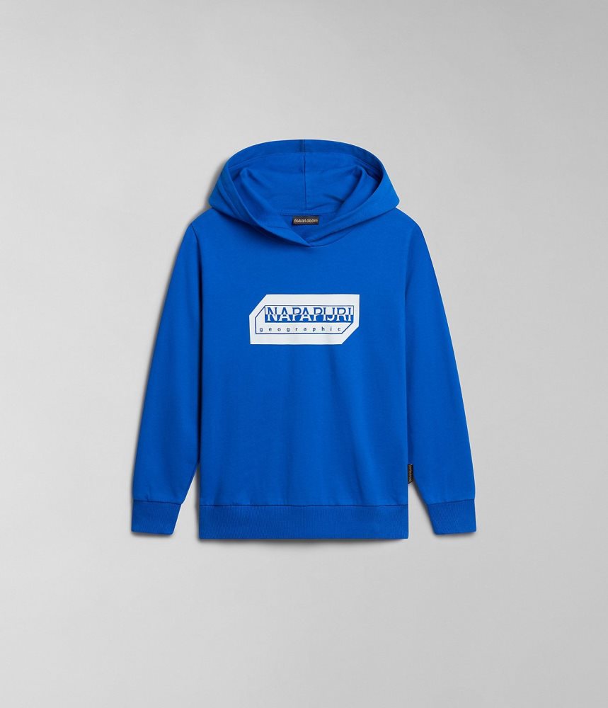 Hanorac cu Gluga Copii Napapijri Kitik Hoodie (4-16 YEARS) Albastri | YRM625109