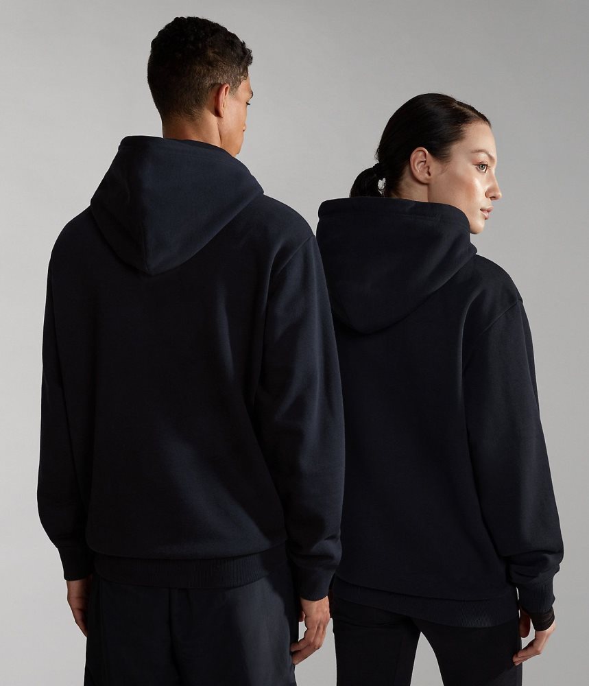 Hanorac cu Gluga Dama Napapijri Andesite Hoodie Negrii | YNI308291
