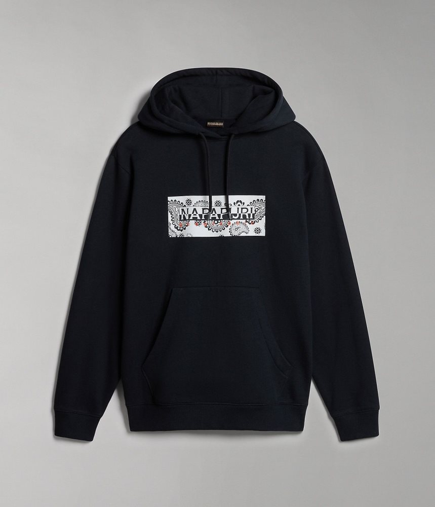 Hanorac cu Gluga Dama Napapijri Andesite Hoodie Negrii | YNI308291