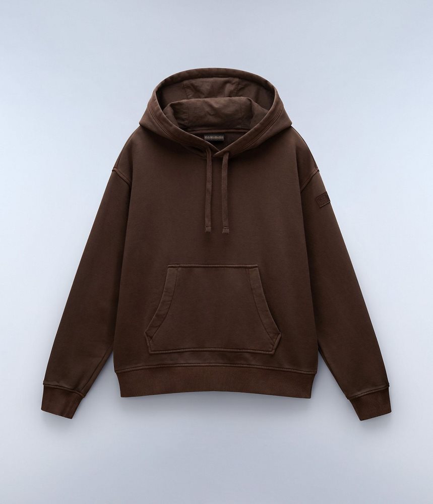 Hanorac cu Gluga Dama Napapijri Castor Hoodie Maro | JBQ154360