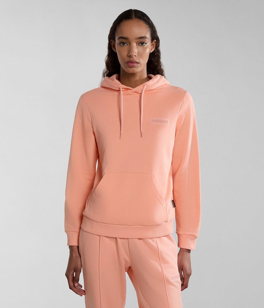 Hanorac cu Gluga Dama Napapijri Iaato Summer Hoodie Roz | UGY805693