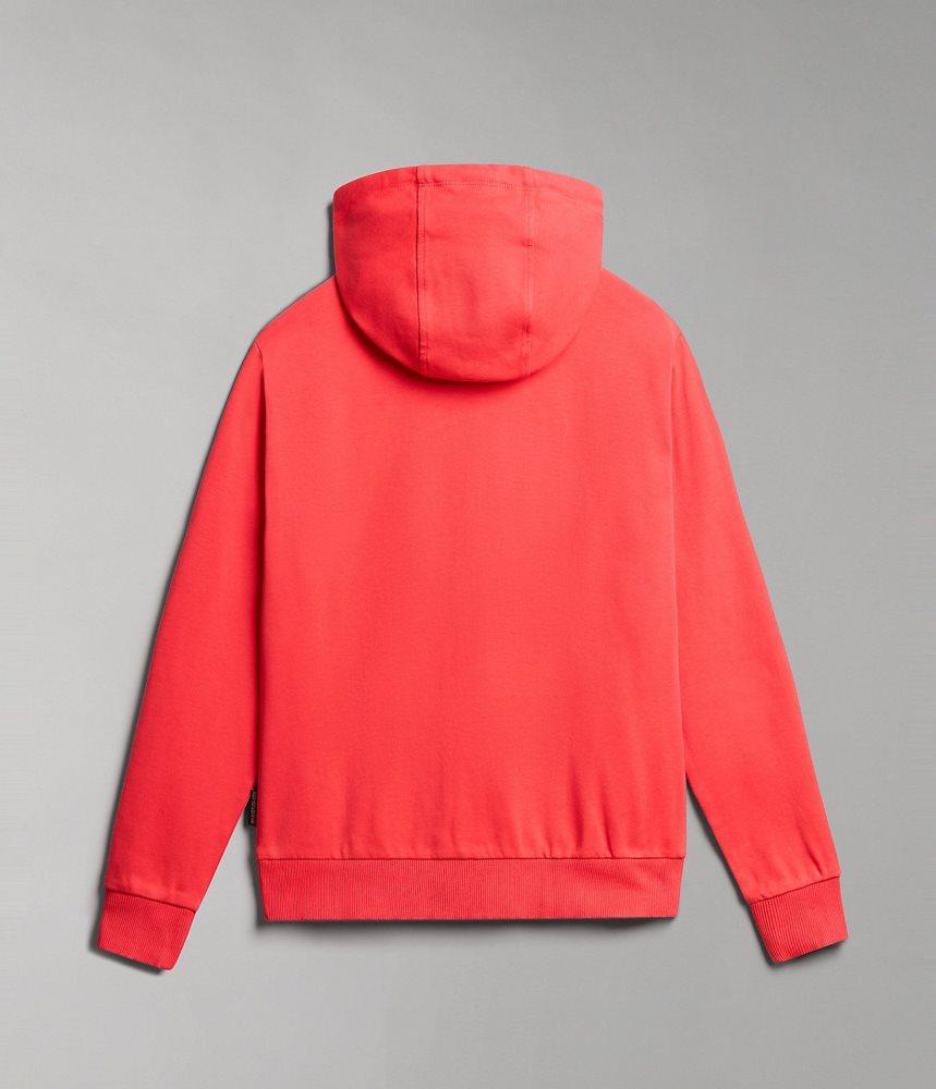 Hanorac cu Gluga Dama Napapijri Ibarra Full-Zip Hoodie Rosii | FZS801453