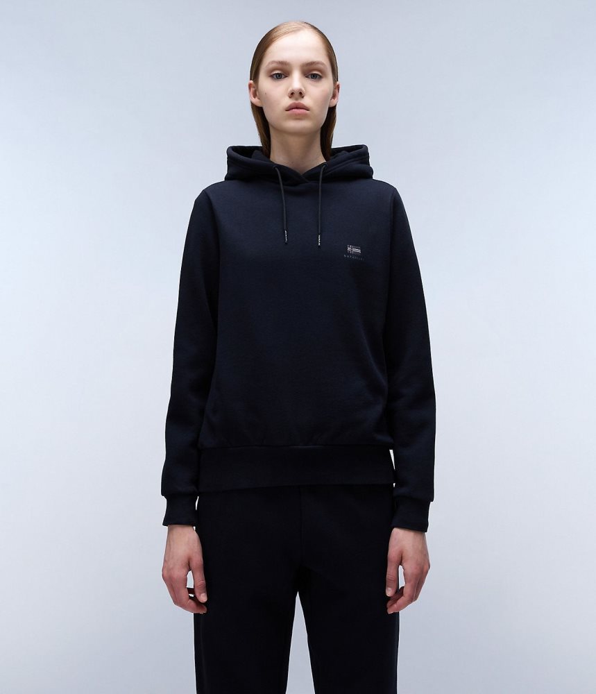 Hanorac cu Gluga Dama Napapijri Nina Winter Hoodie Negrii | WHQ947630
