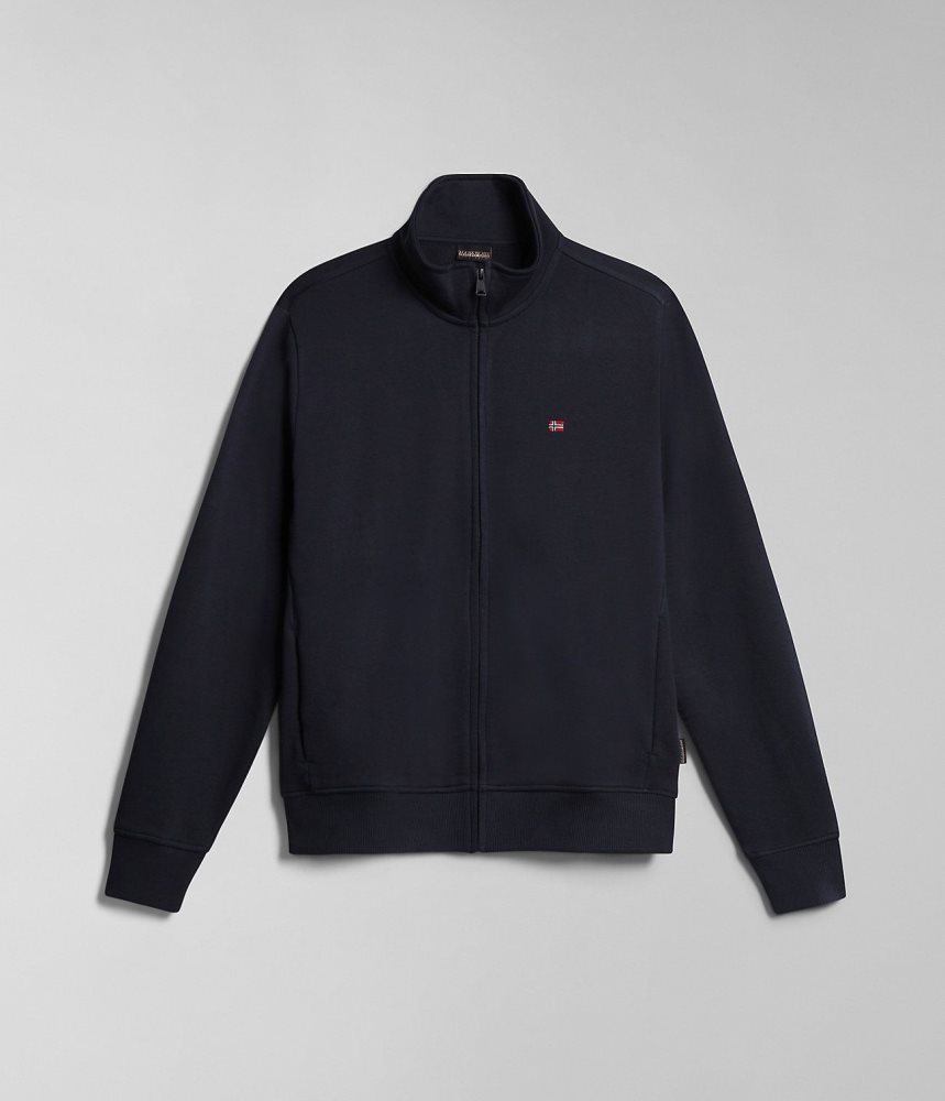 Hanorace Barbati Napapijri Balis Full-Zip Summer Sweatshirt Albastri Inchis | YSE834701