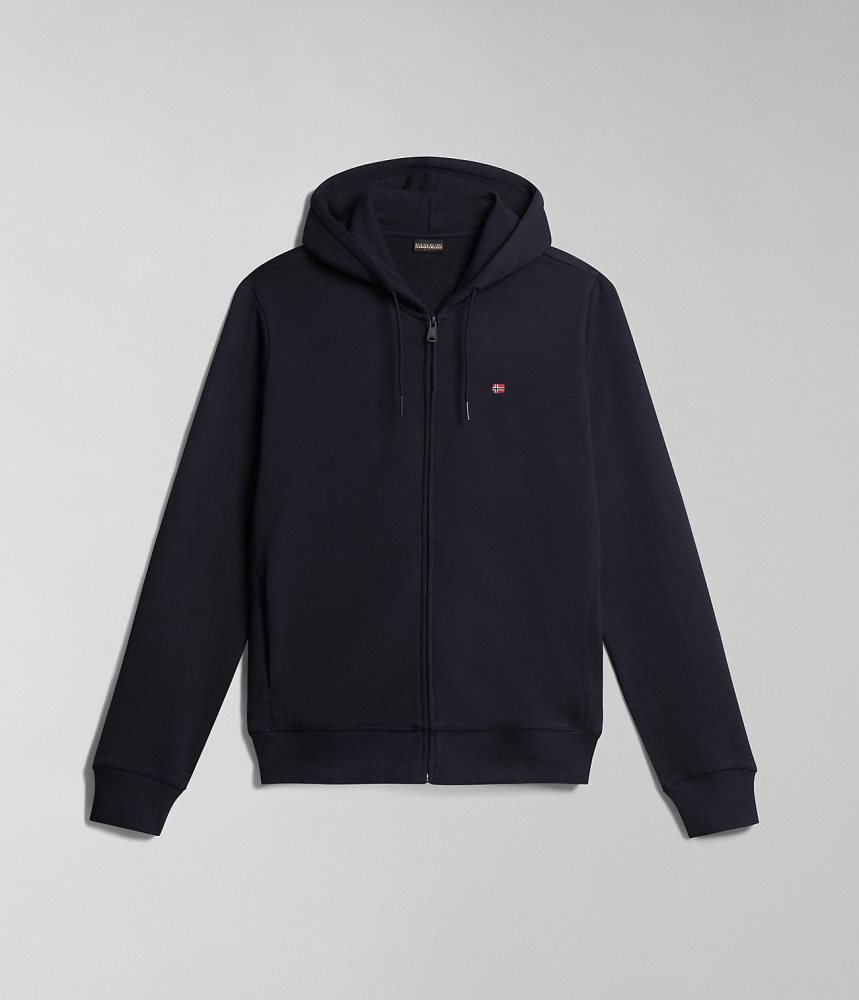 Hanorace Barbati Napapijri Balis Summer Full-Zip Hoodie Albastri Inchis | YNT901754