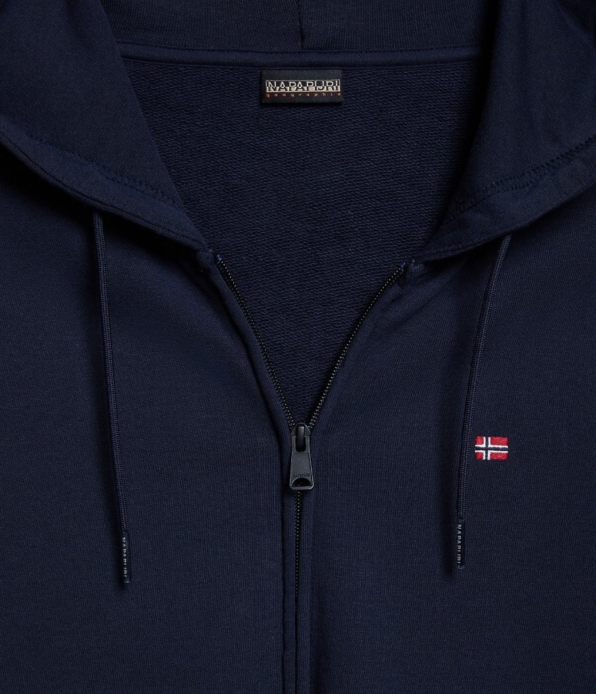 Hanorace Barbati Napapijri Balis Summer Full-Zip Hoodie Albastri Inchis | YNT901754