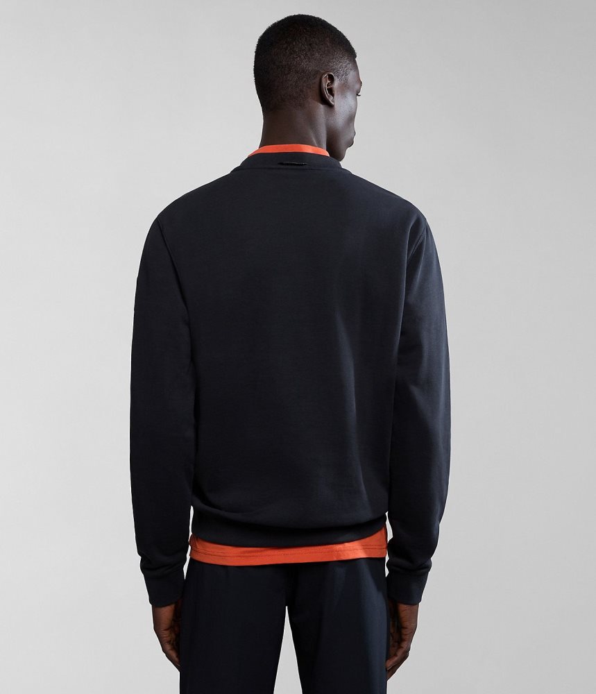 Hanorace Barbati Napapijri Huron Sweatshirt Negrii | FSY869105