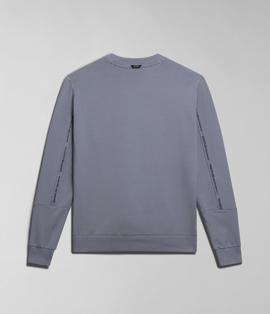 Hanorace Barbati Napapijri Smallwood Sweatshirt Gri | HYT894012