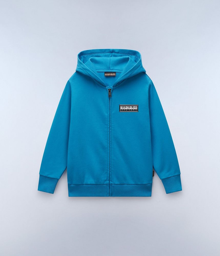 Hanorace Copii Napapijri Chamois Full-Zip Hoodie (4-16 YEARS) Albastri | VZN167892