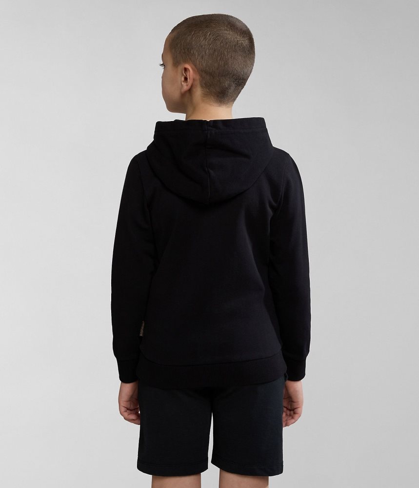 Hanorace Copii Napapijri Kitik Full-Zip Hoodie (4-16 YEARS) Negrii | NQY673548