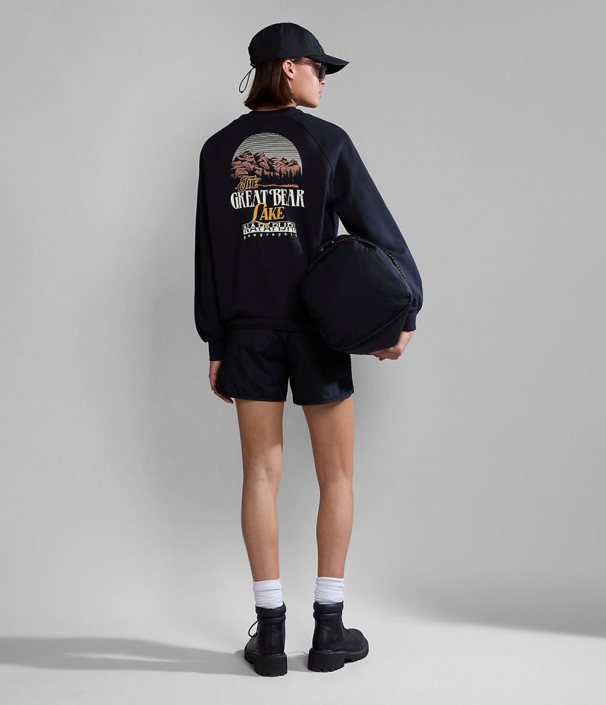 Hanorace Dama Napapijri Boyd Sweatshirt Negrii | OHF723156