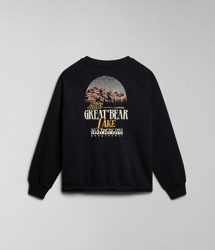 Hanorace Dama Napapijri Boyd Sweatshirt Negrii | OHF723156