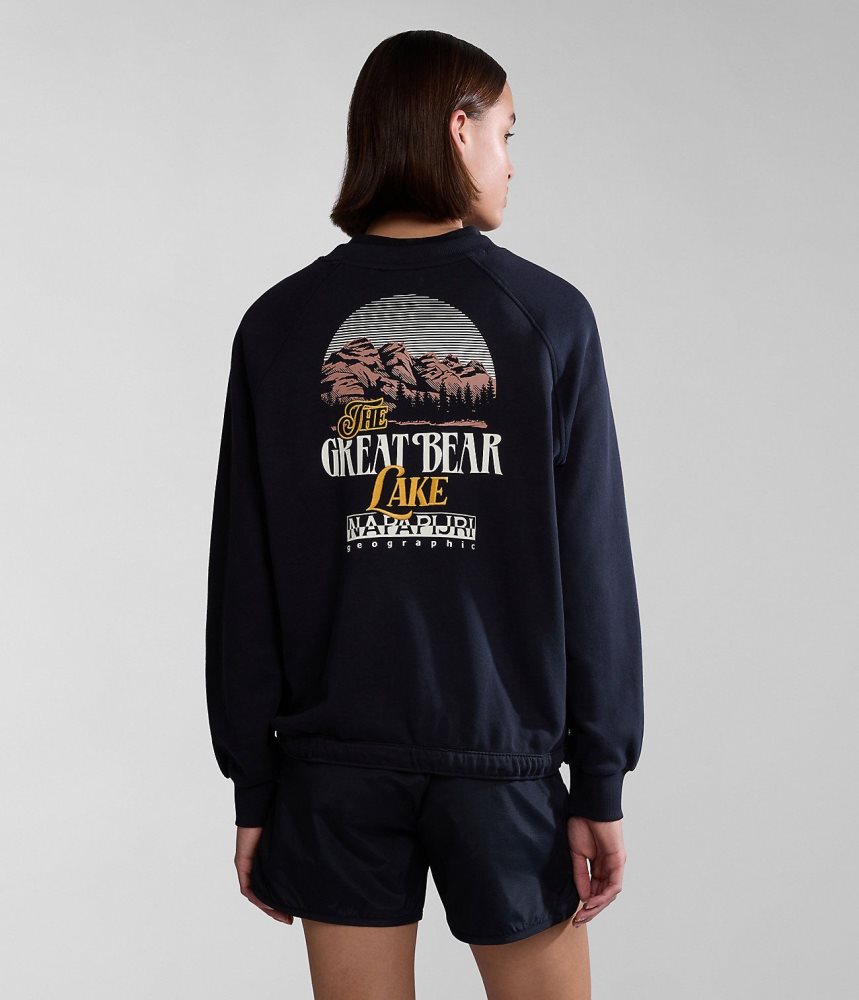 Hanorace Dama Napapijri Boyd Sweatshirt Negrii | OHF723156