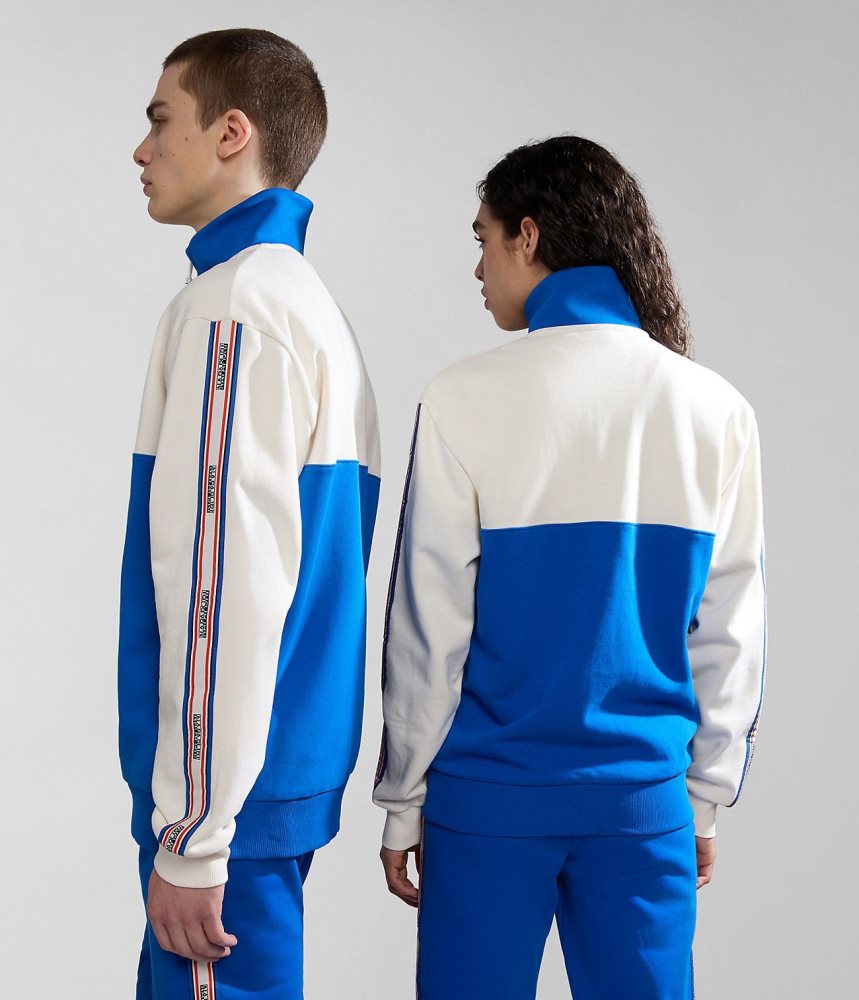Hanorace Dama Napapijri Grober Half-Zip Sweatshirt Albastri | UYM137852