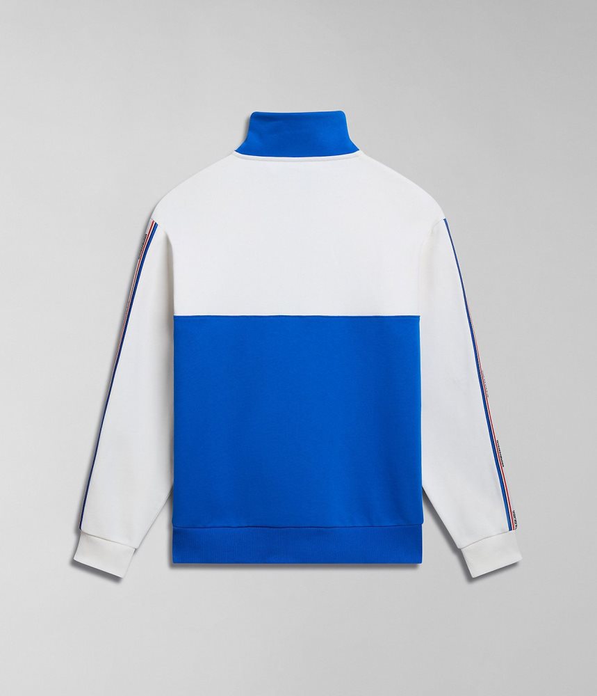 Hanorace Dama Napapijri Grober Half-Zip Sweatshirt Albastri | UYM137852