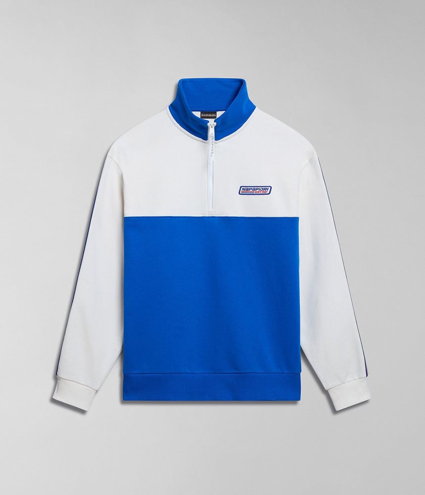 Hanorace Dama Napapijri Grober Half-Zip Sweatshirt Albastri | UYM137852