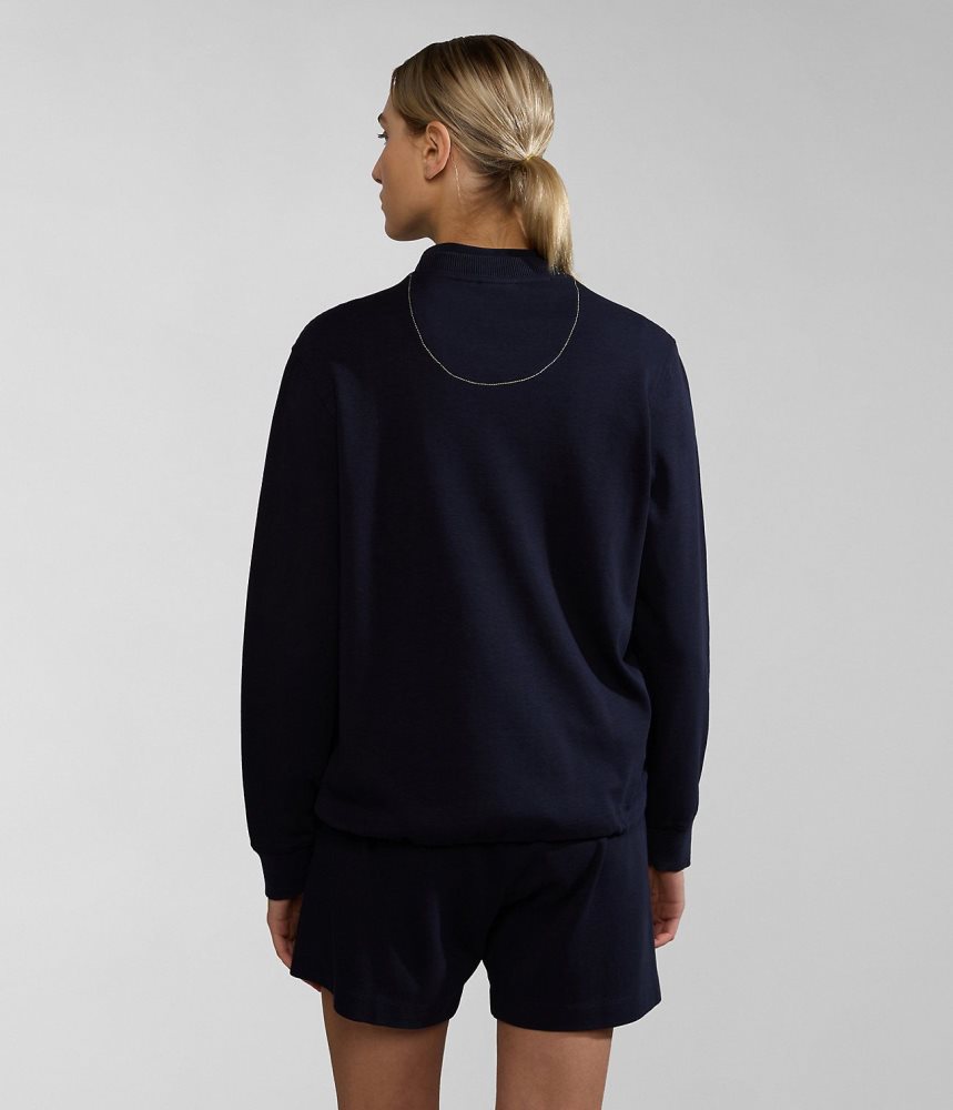 Hanorace Dama Napapijri Kreis Sweatshirt Albastri Inchis | VTW803527