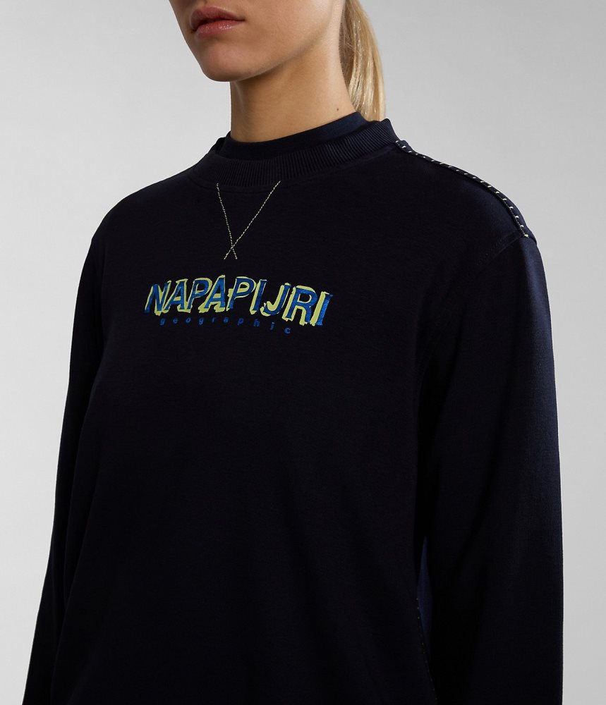 Hanorace Dama Napapijri Kreis Sweatshirt Albastri Inchis | VTW803527