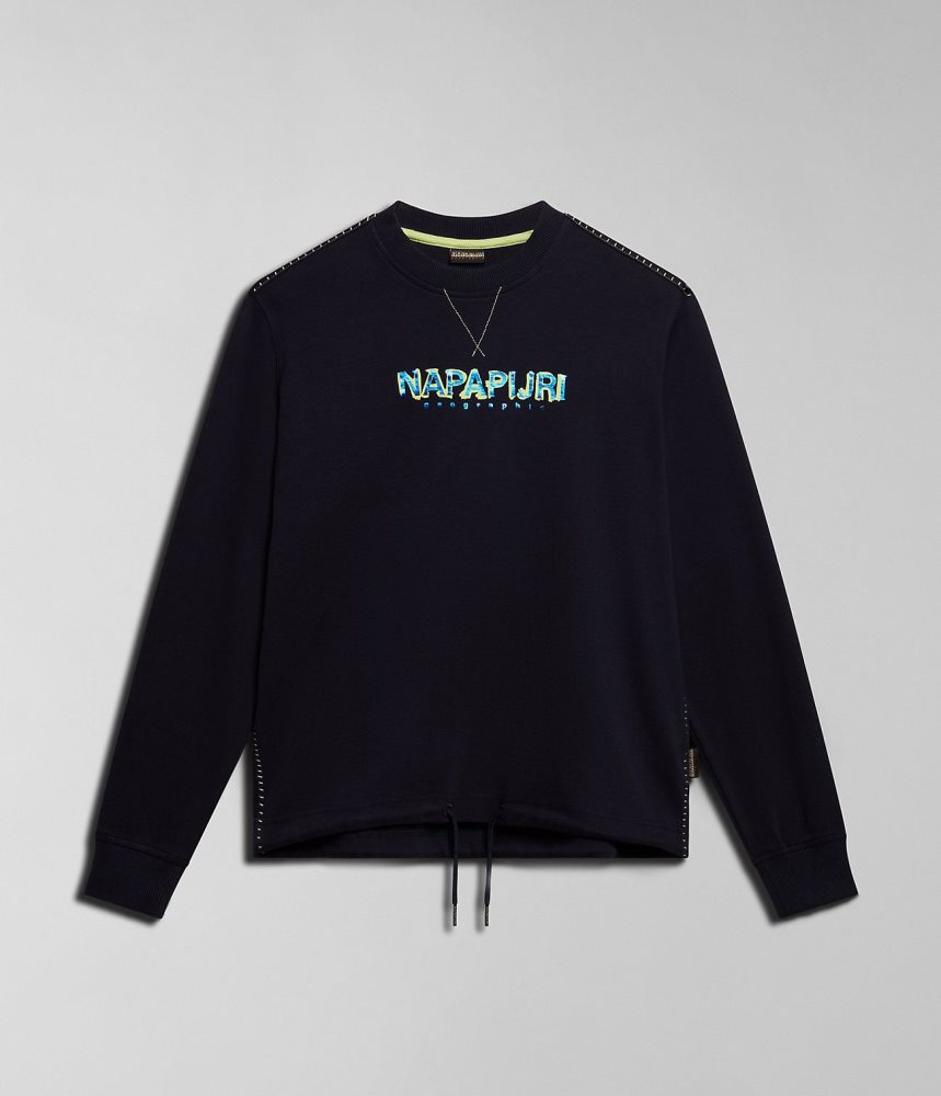 Hanorace Dama Napapijri Kreis Sweatshirt Albastri Inchis | VTW803527