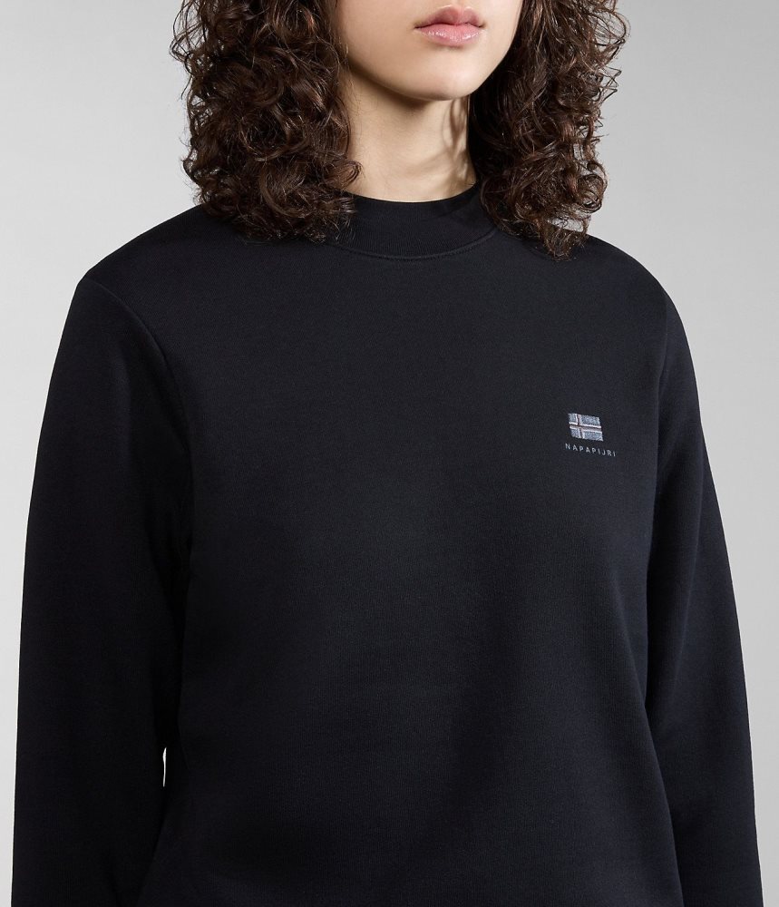 Hanorace Dama Napapijri Nina Summer Sweatshirt Negrii | WOF480613