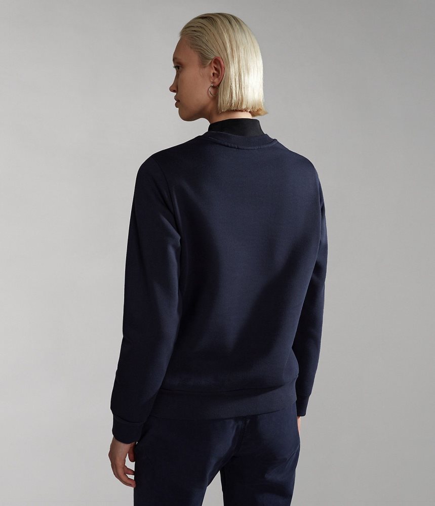 Hanorace Dama Napapijri Nina Winter Sweatshirt Albastri Inchis | RBI283706