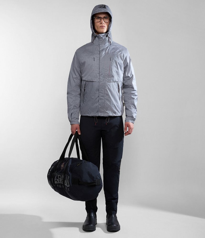 Jachete De Ploaie Barbati Napapijri Makay Windbreaker with Dyneema Gri | YAO324816