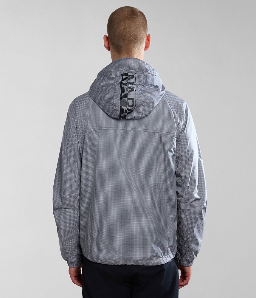 Jachete De Ploaie Barbati Napapijri Makay Windbreaker with Dyneema Gri | YAO324816
