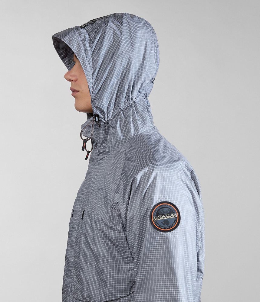 Jachete De Ploaie Barbati Napapijri Makay Windbreaker with Dyneema Gri | YAO324816