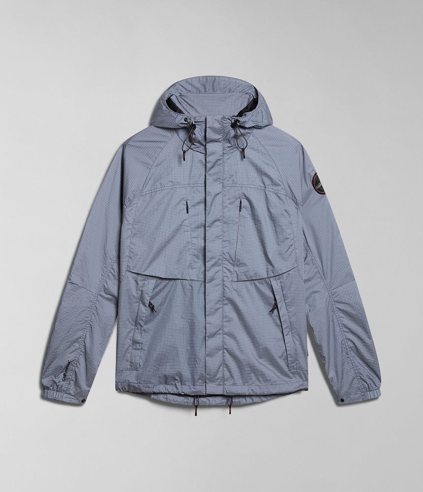 Jachete De Ploaie Barbati Napapijri Makay Windbreaker with Dyneema Gri | YAO324816