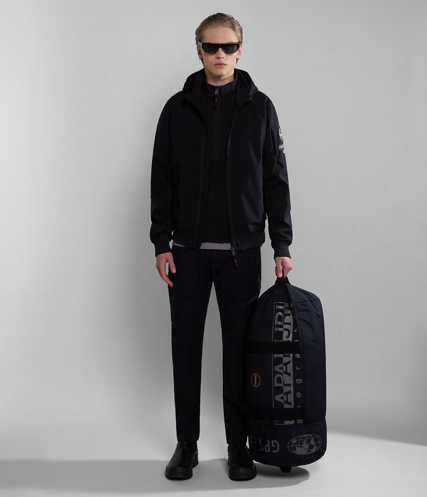 Jachete De Ploaie Barbati Napapijri Melville Mono-material Shell Jacket Negrii | CHG350672