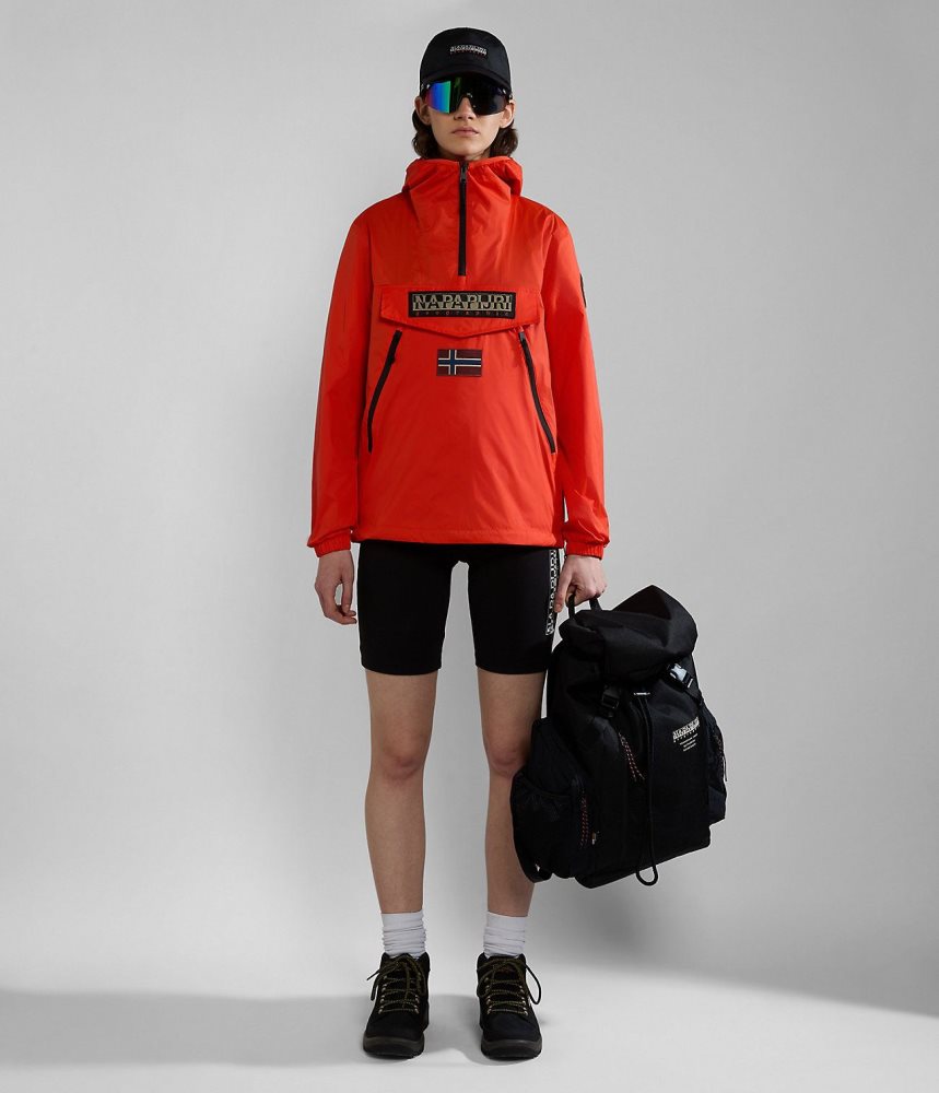 Jachete De Ploaie Barbati Napapijri Rainforest Ripstop Anorak Jacket - Unisex Portocalii | YHB984017