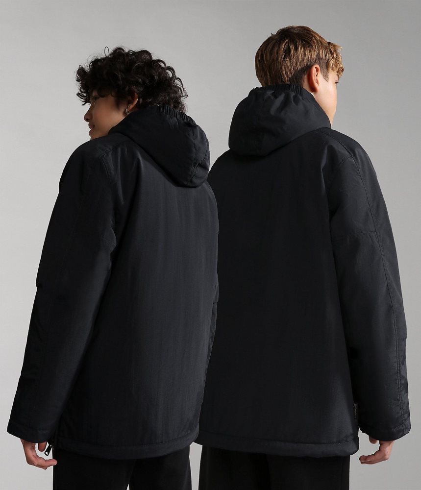 Jachete De Ploaie Copii Napapijri Northfarer Winter Anorak Jacket (4-16 YEARS) Negrii | ZAP345109