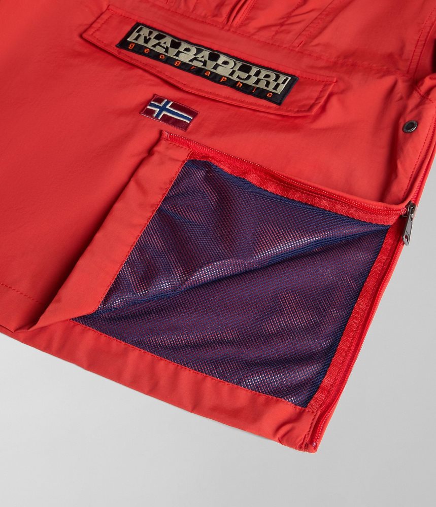 Jachete De Ploaie Copii Napapijri Rainforest Summer Anorak Jacket (4-16 YEARS) Rosii | YZH605831