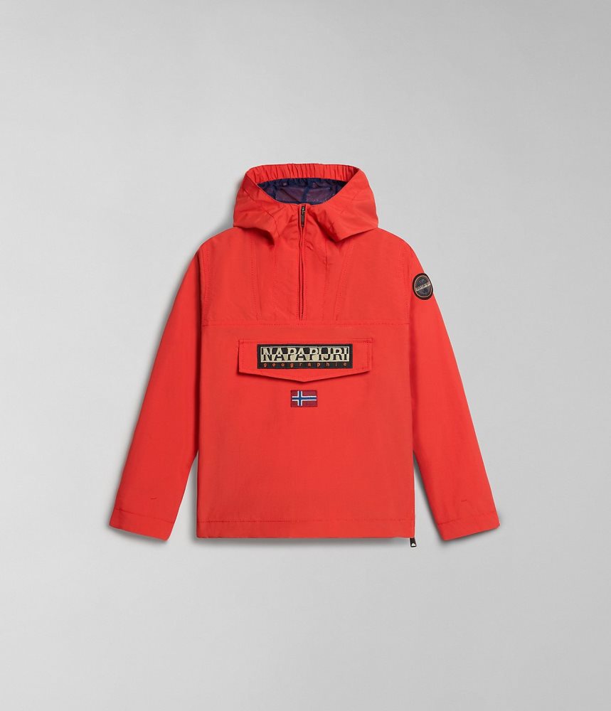 Jachete De Ploaie Copii Napapijri Rainforest Summer Anorak Jacket (4-16 YEARS) Rosii | YZH605831