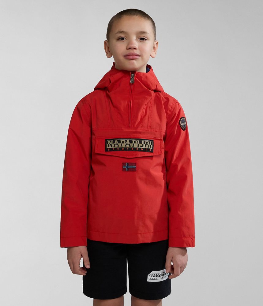 Jachete De Ploaie Copii Napapijri Rainforest Summer Anorak Jacket (4-16 YEARS) Rosii | YZH605831