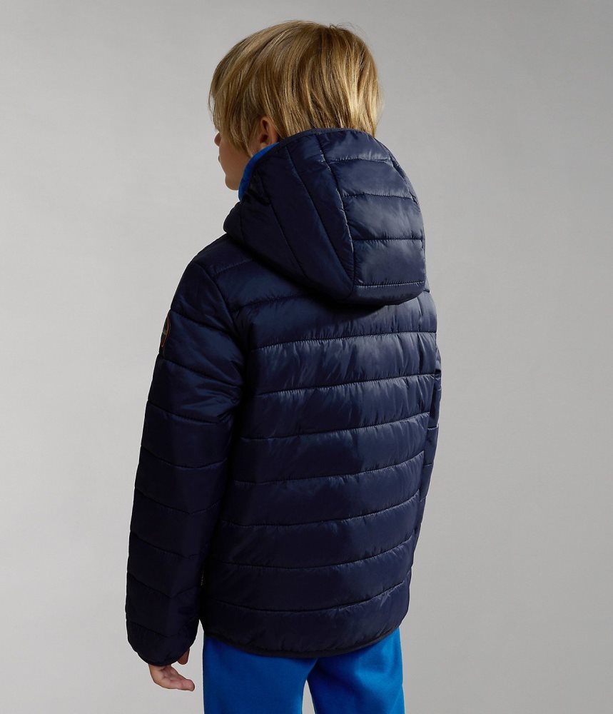 Jachete De Ploaie Copii Napapijri Verna Puffer Jacket (4-16 YEARS) Albastri Inchis | XDB109453