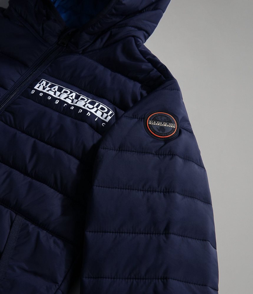 Jachete De Ploaie Copii Napapijri Verna Puffer Jacket (4-16 YEARS) Albastri Inchis | XDB109453