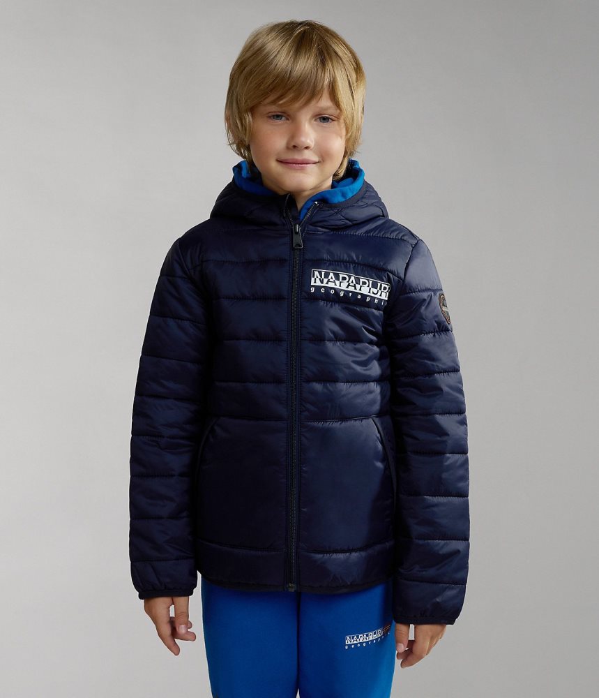 Jachete De Ploaie Copii Napapijri Verna Puffer Jacket (4-16 YEARS) Albastri Inchis | XDB109453