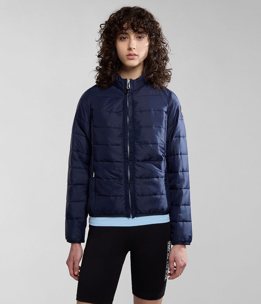 Jachete De Ploaie Dama Napapijri Acalmar Short Jacket Albastri Inchis | QMY268057