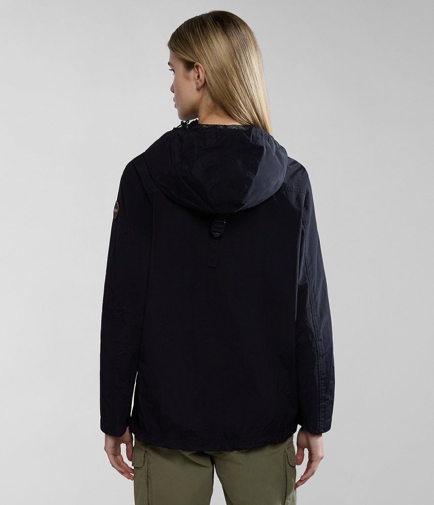 Jachete De Ploaie Dama Napapijri Rainforest Pocket Summer Anorak Jacket Negrii | QTL402689