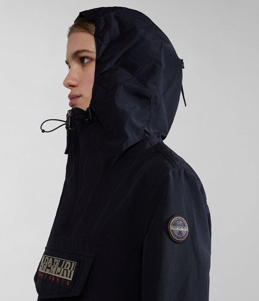 Jachete De Ploaie Dama Napapijri Rainforest Pocket Summer Anorak Jacket Negrii | QTL402689