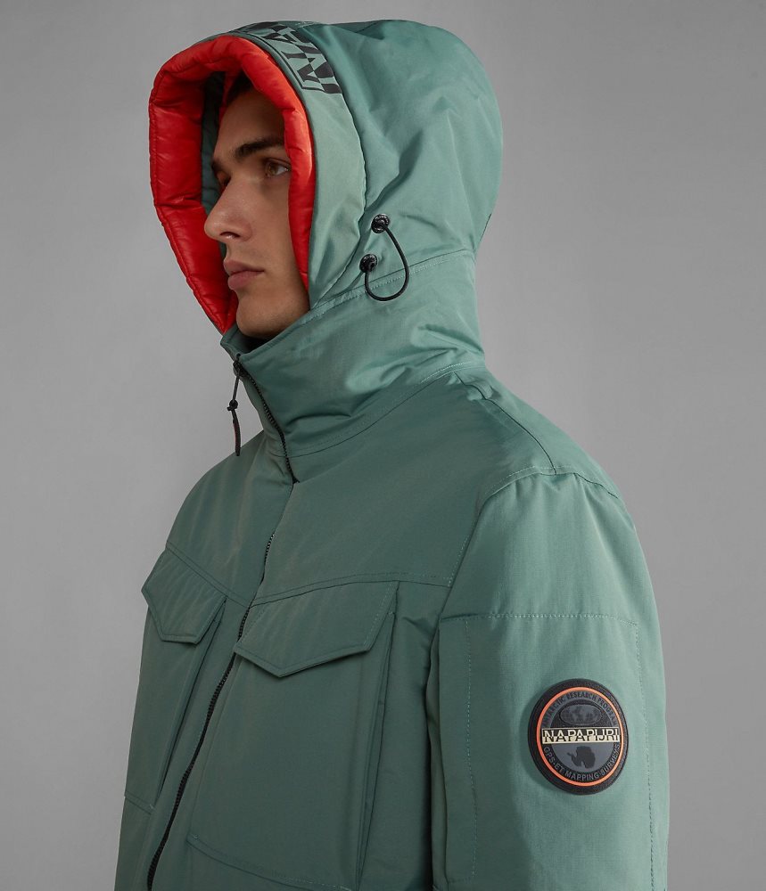 Jachete Parka Barbati Napapijri Field Jacket Verzi | WIZ479635