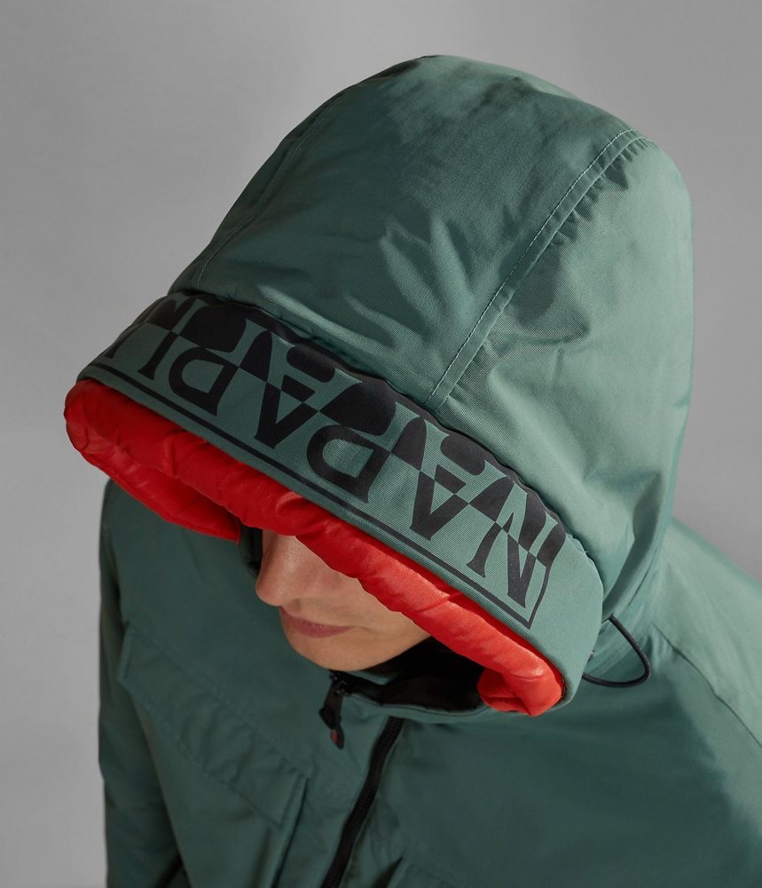 Jachete Parka Barbati Napapijri Field Jacket Verzi | WIZ479635