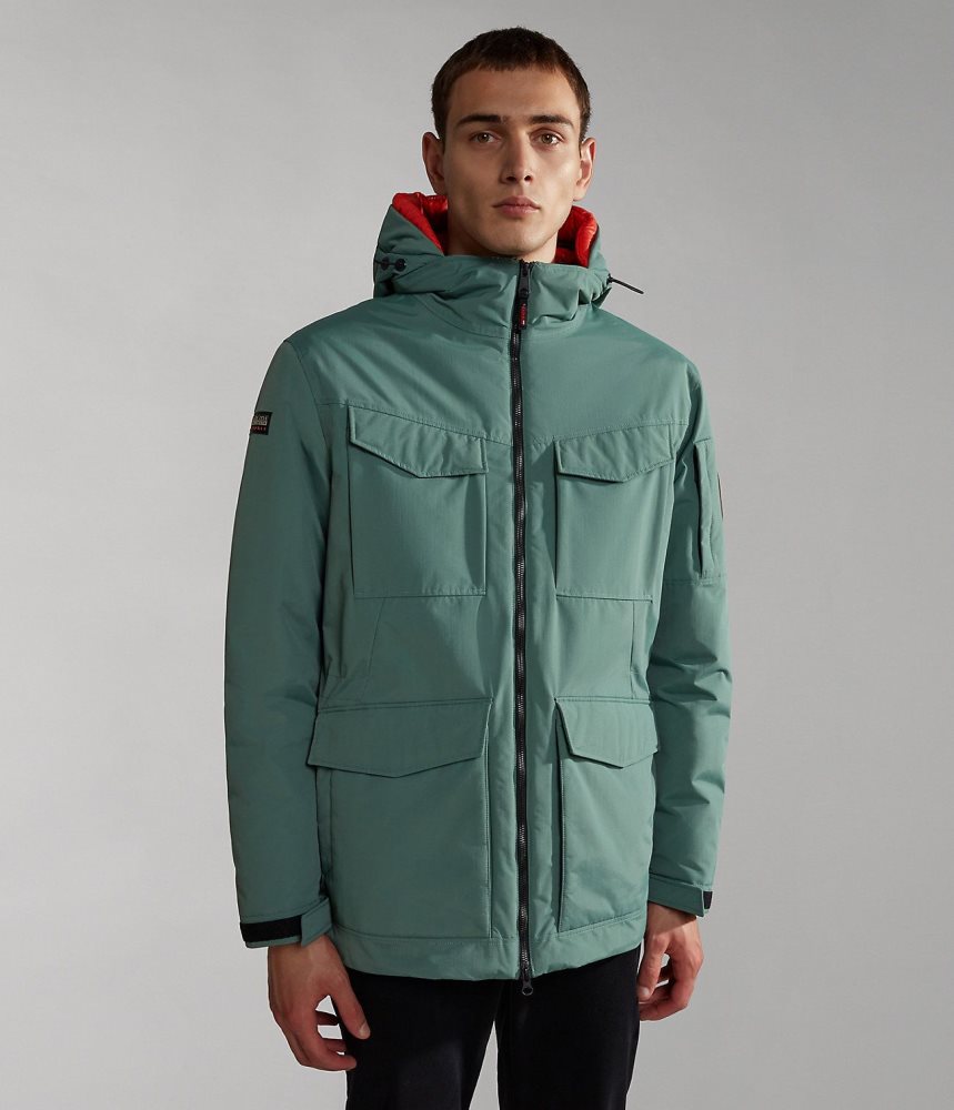 Jachete Parka Barbati Napapijri Field Jacket Verzi | WIZ479635