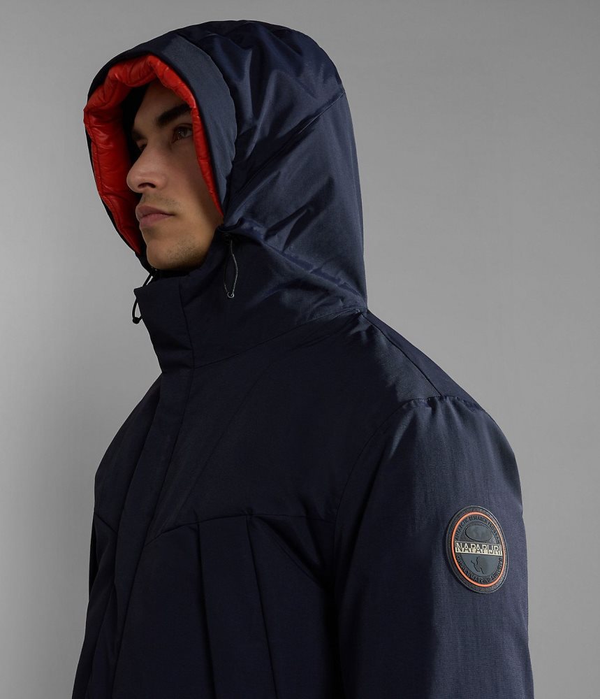 Jachete Parka Barbati Napapijri Rankine Parka Jacket Albastri Inchis | YAN519346