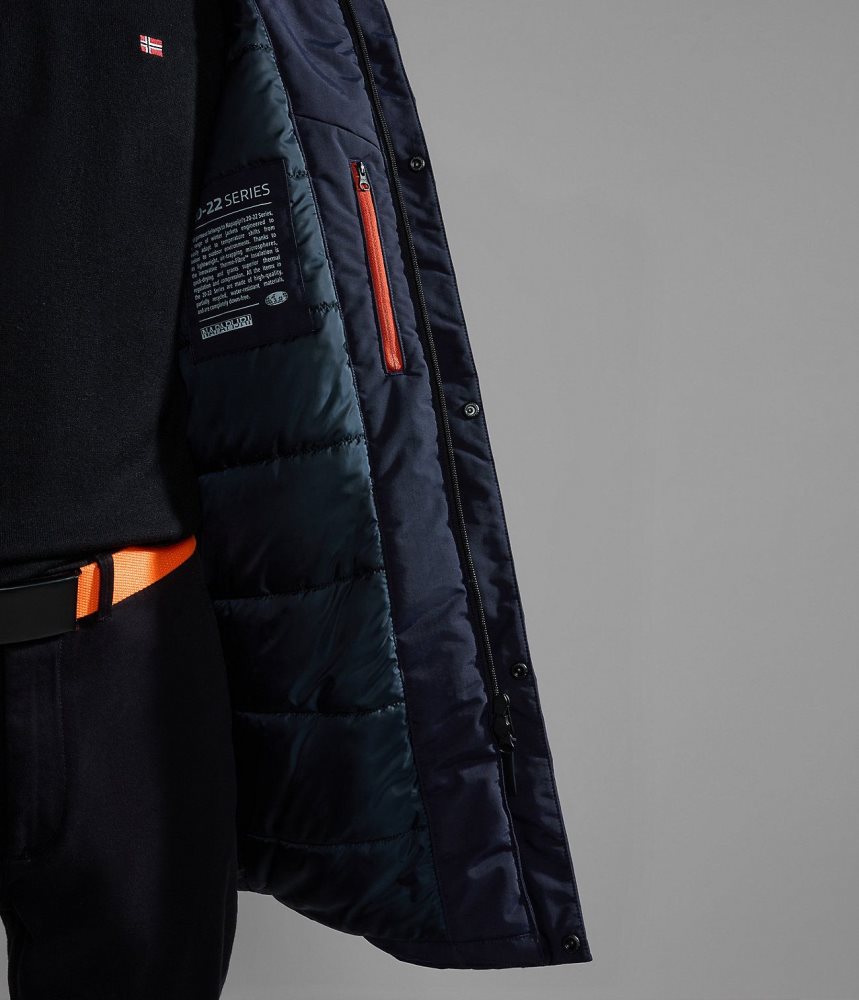 Jachete Parka Barbati Napapijri Rankine Parka Jacket Albastri Inchis | YAN519346
